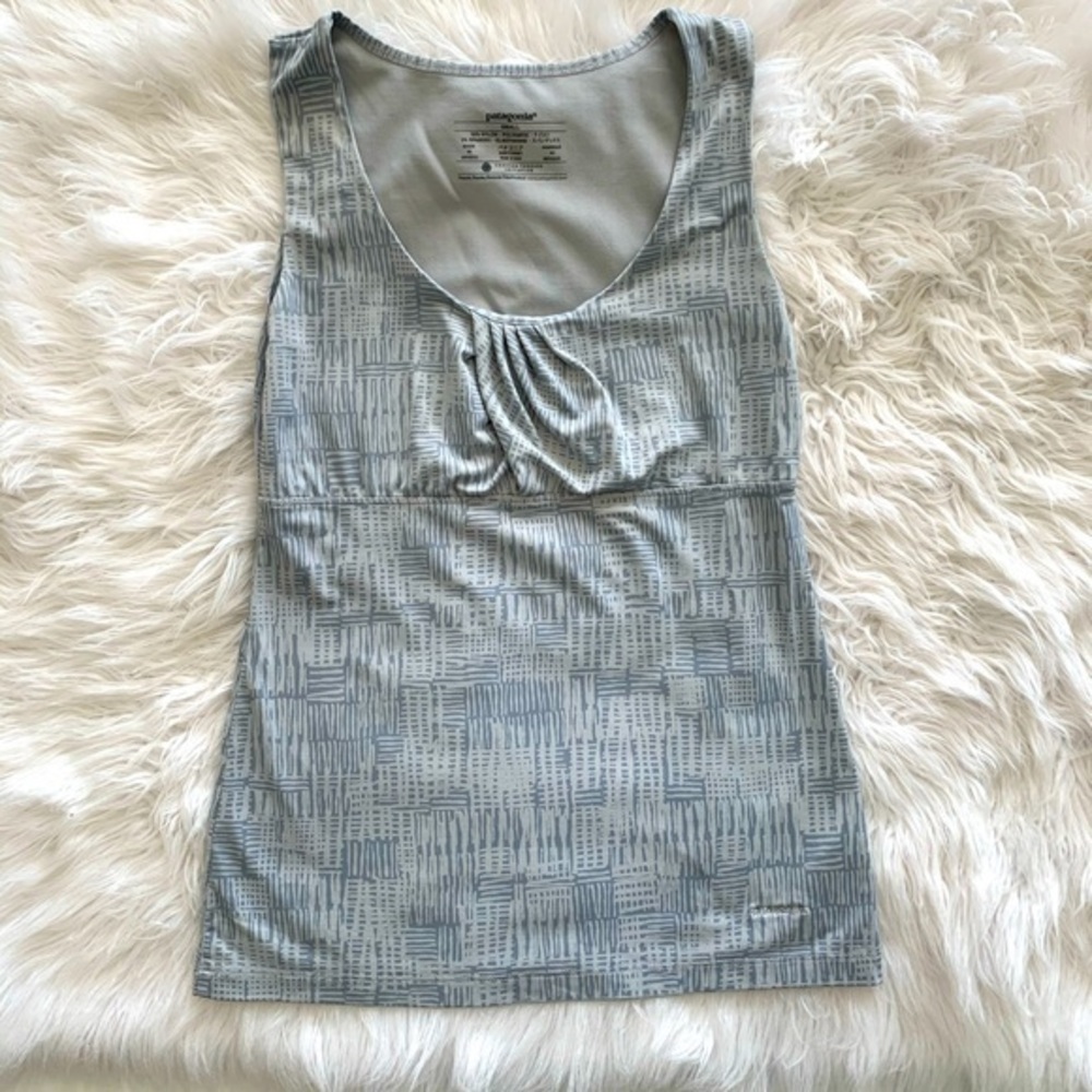 Blue Patagonia active tank top